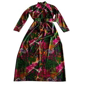 Elegant Multicolor Maxi Dress